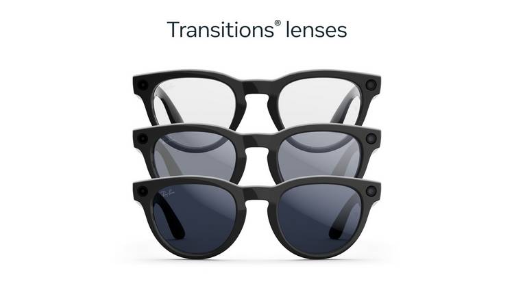 Ray-Ban Meta Headliner Gen 2 - Black, Transitions Sapphire