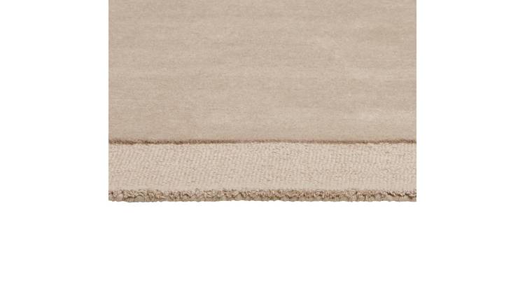 Habitat Simple Border Wool Cut Pile Rug - 160x230cm
