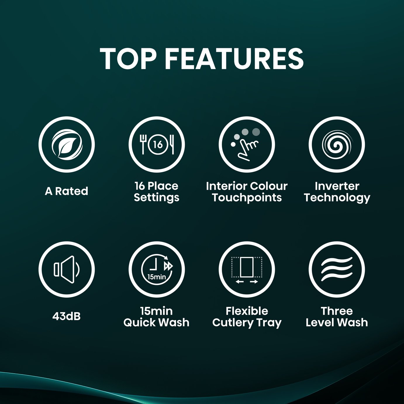 Hisense HV16AUK Integrated Full Size Dishwasher