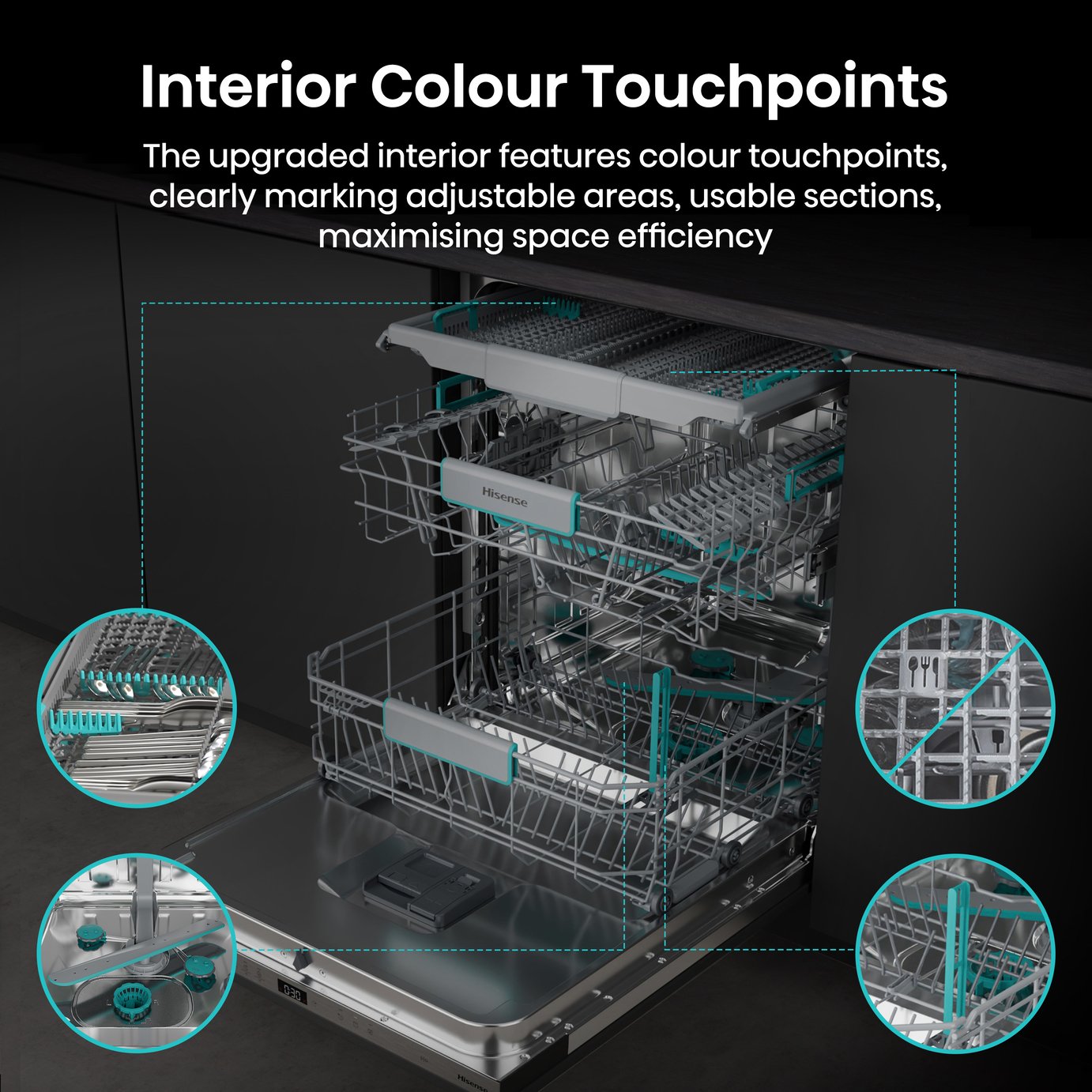 Hisense HV16AUK Integrated Full Size Dishwasher
