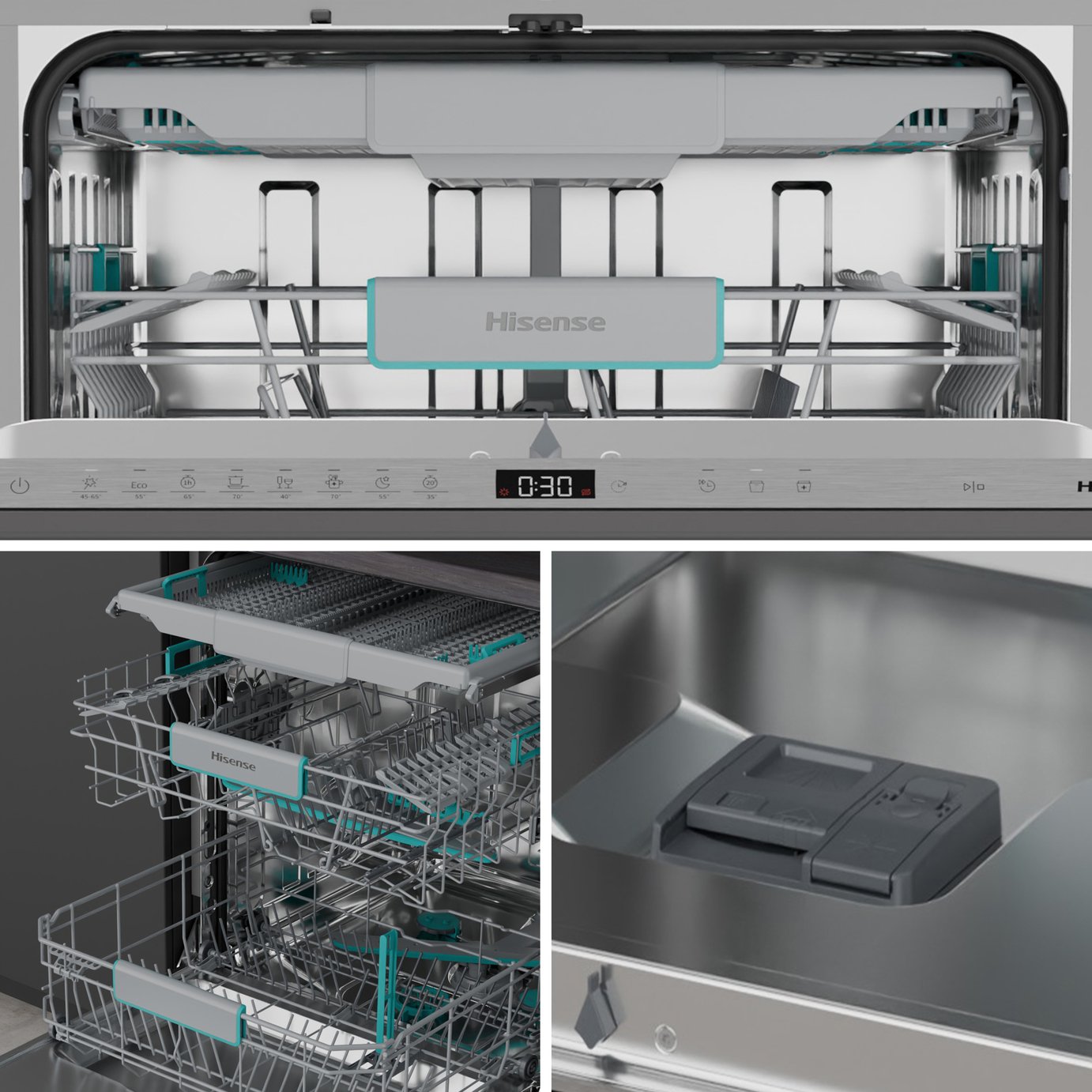 Hisense HV16AUK Integrated Full Size Dishwasher