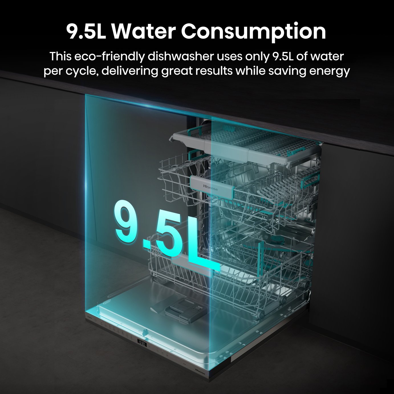 Hisense HV16AUK Integrated Full Size Dishwasher