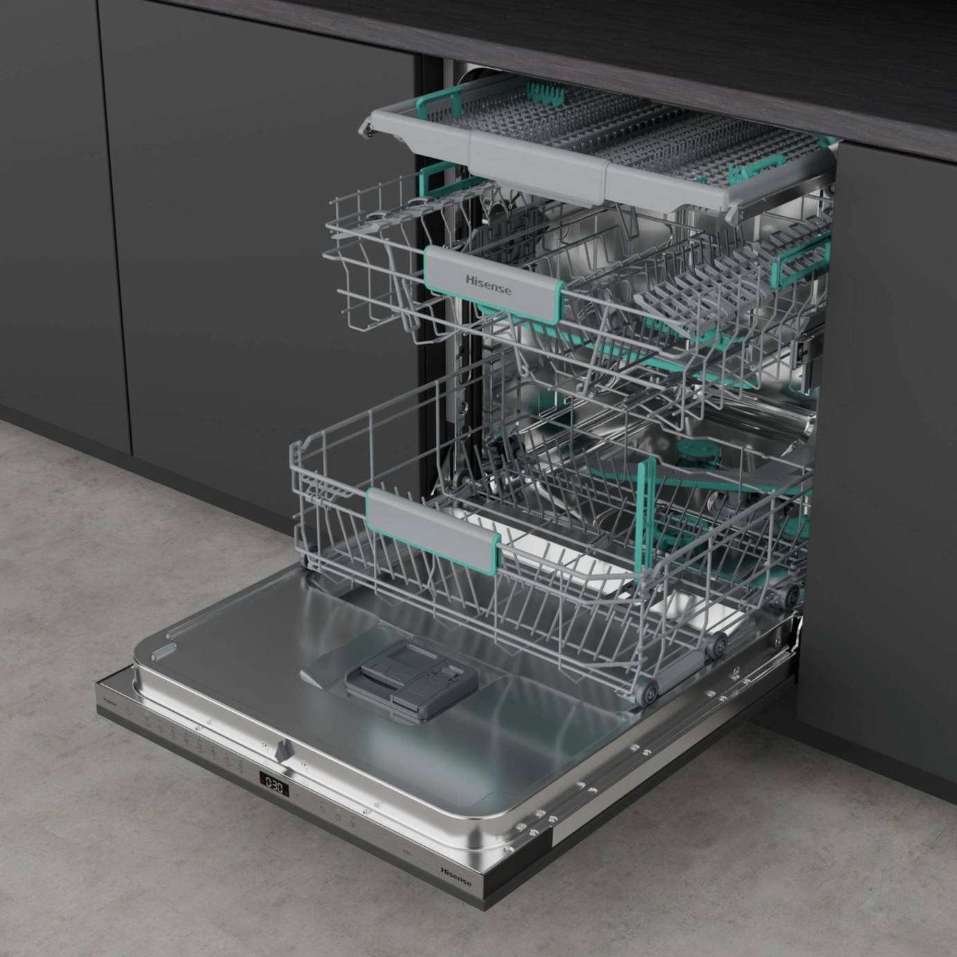 Hisense HV16AUK Integrated Full Size Dishwasher