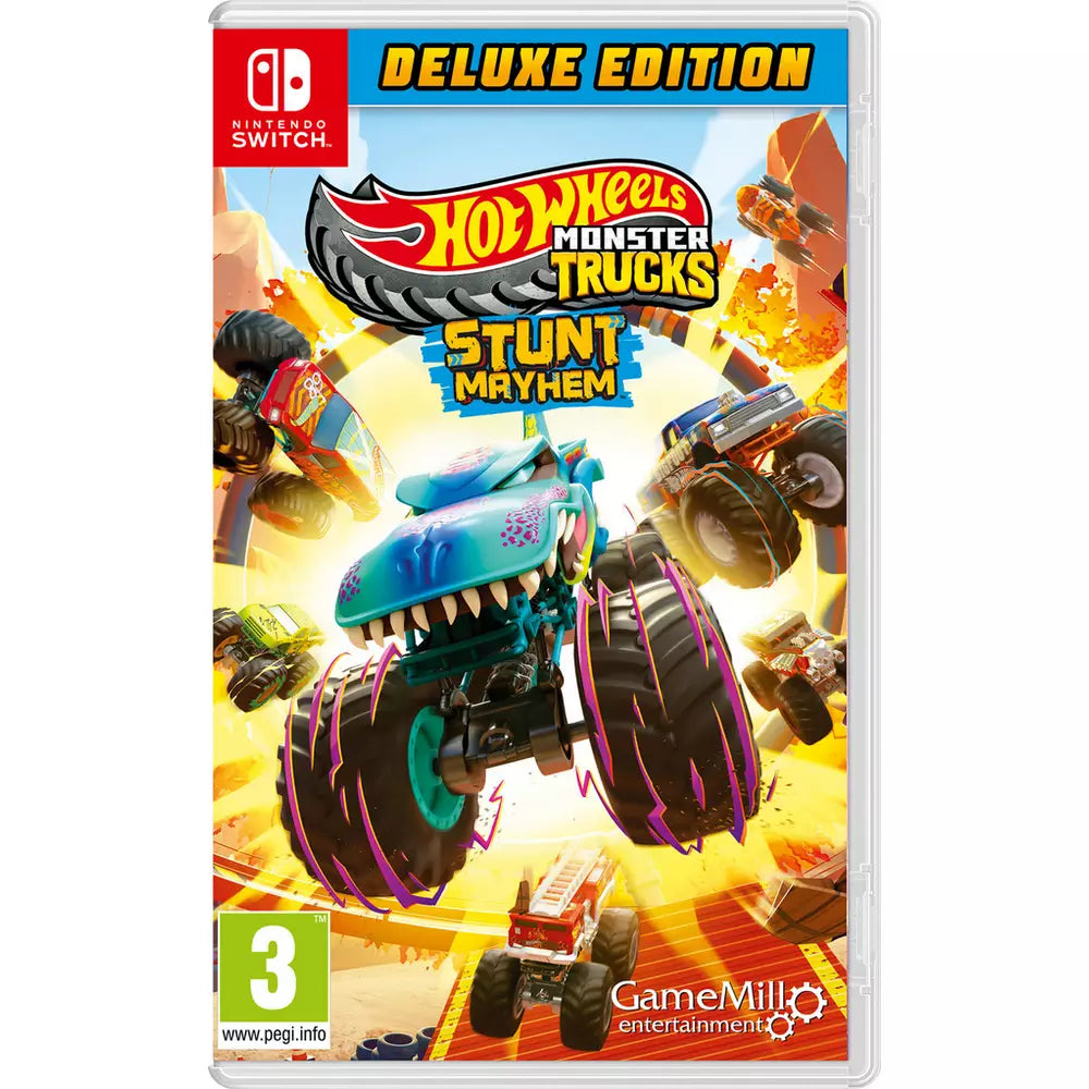 Hot Wheels Monster Trucks Stunt Mayhem Dlx Ed Switch Game