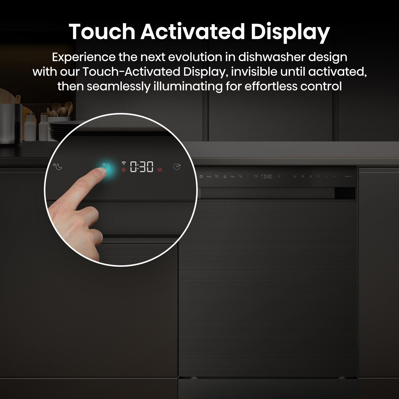 Hisense HS673A90BXUK Full Size Dishwasher - Black