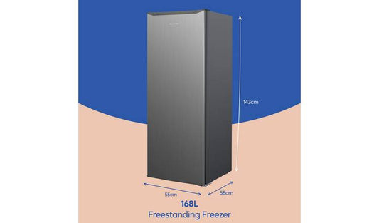 Russell Hobbs RH143FZ552E1SS Tall Freezer - Stainless Steel