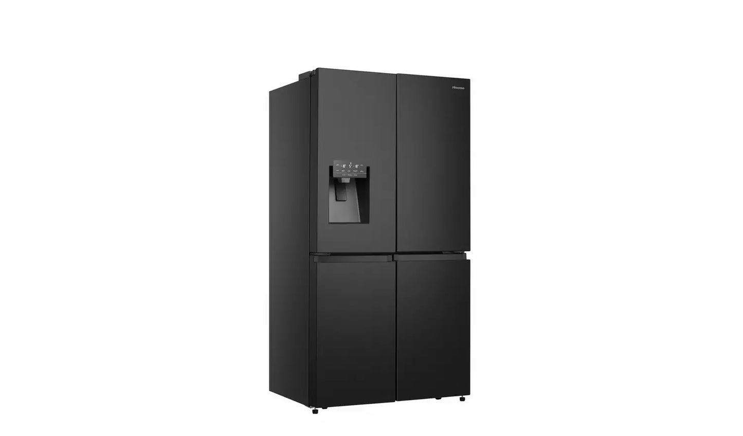 Hisense PureFlat RQ760N4SBFE American Fridge Freezer - Black