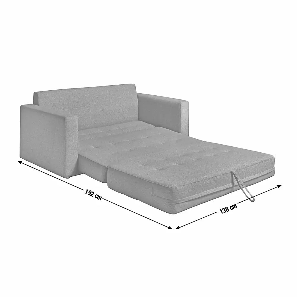 Argos Home Finn Fabric 2 Seater Sofa Bed - Natural