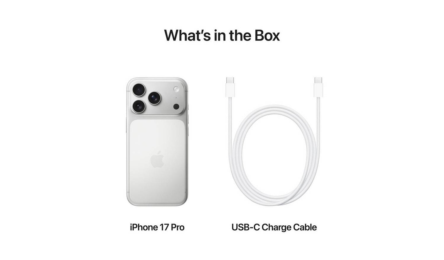 SIM Free iPhone 17 Pro 5G 512GB AI Phone - Silver