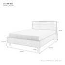 Millbrook Miller Double Fabric Bed Frame - Grey