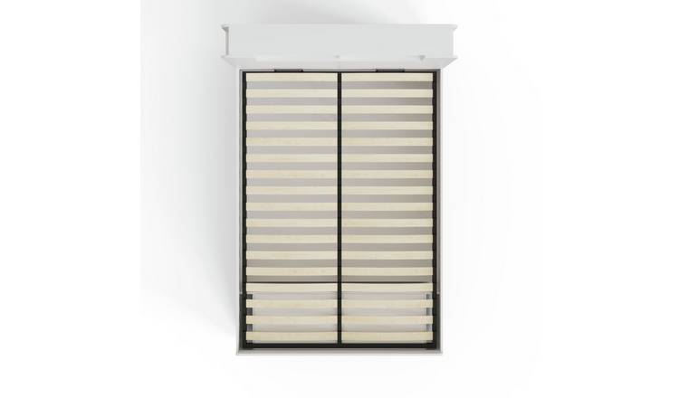 GFW Anya End Lift Double Ottoman Bed - White