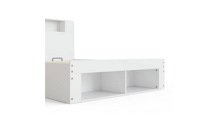 GFW Anya End Lift Double Ottoman Bed - White