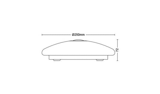 Philips Mauve PIR Sensor 6W LED Flush Ceiling Light - White