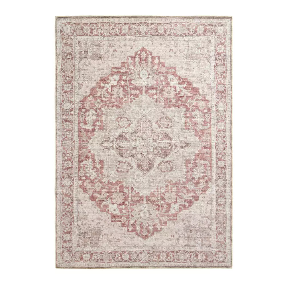 Habitat Vintage Effect Red Flatweave Runner - 80x150cm