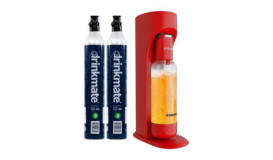 Drinkmate OmniFizz Sparkling Water Maker - Royal Red