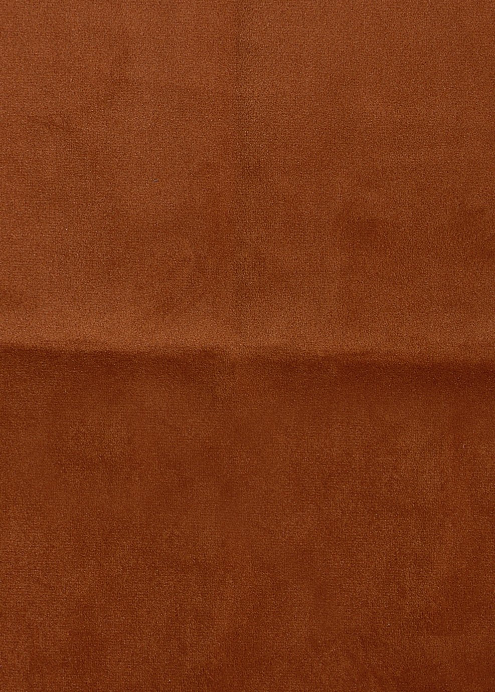 Habitat Celine Velvet Footstool - Orange