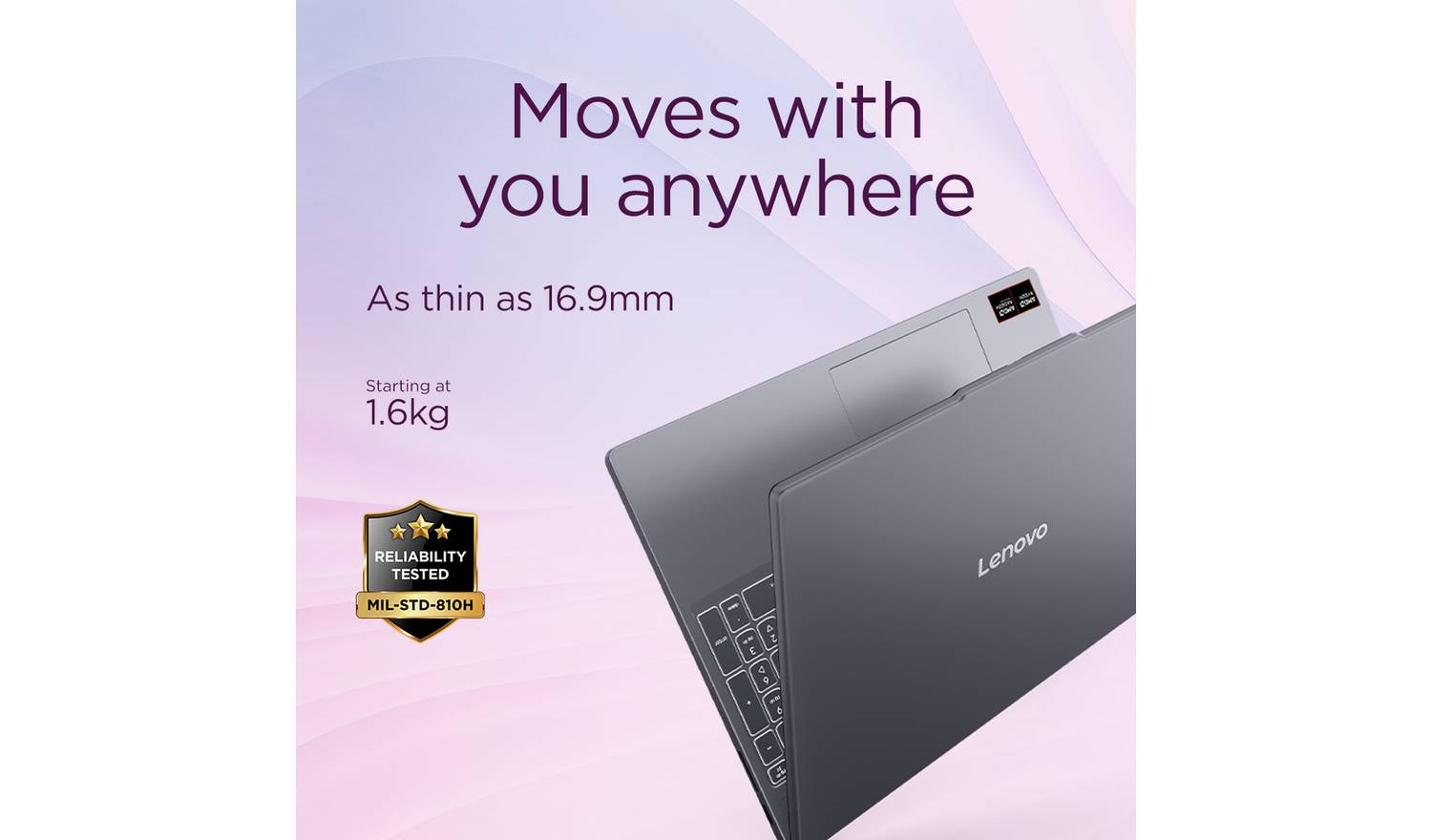 Lenovo Slim 3 15.3in R7 24GB 1TB Laptop - Grey