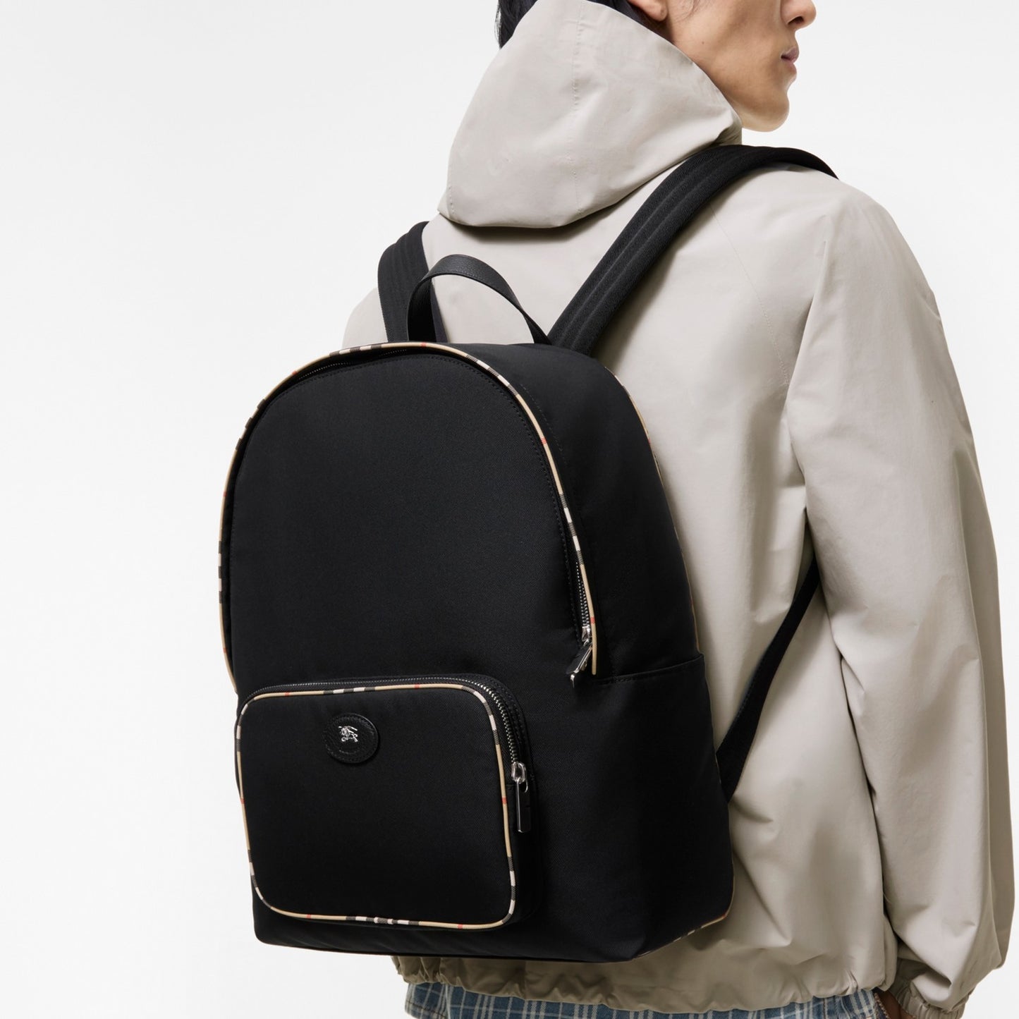 Check Trim Backpack