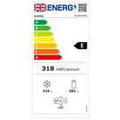 Hisense RQ768N4GBE KitchenFit Fridge Freezer -Black Glass