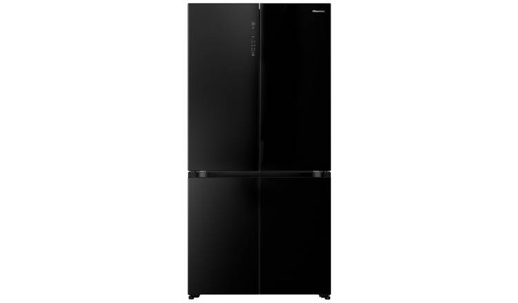 Hisense RQ768N4GBE KitchenFit Fridge Freezer -Black Glass