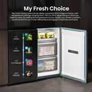 Hisense RQ768N4GBE KitchenFit Fridge Freezer -Black Glass