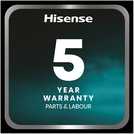 Hisense RQ768N4GBE KitchenFit Fridge Freezer -Black Glass