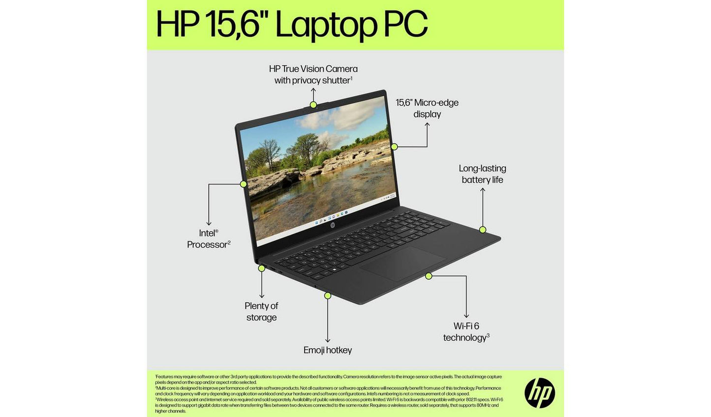HP 15-fd0060na 15.6in Intel Core i3 4GB 128GB Laptop