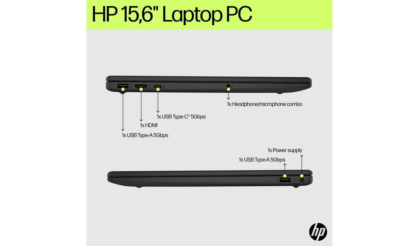 HP 15-fd0060na 15.6in Intel Core i3 4GB 128GB Laptop