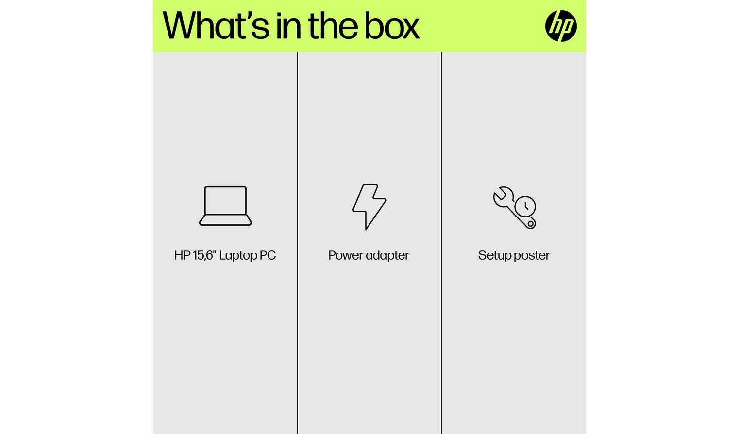 HP 15-fd0060na 15.6in Intel Core i3 4GB 128GB Laptop