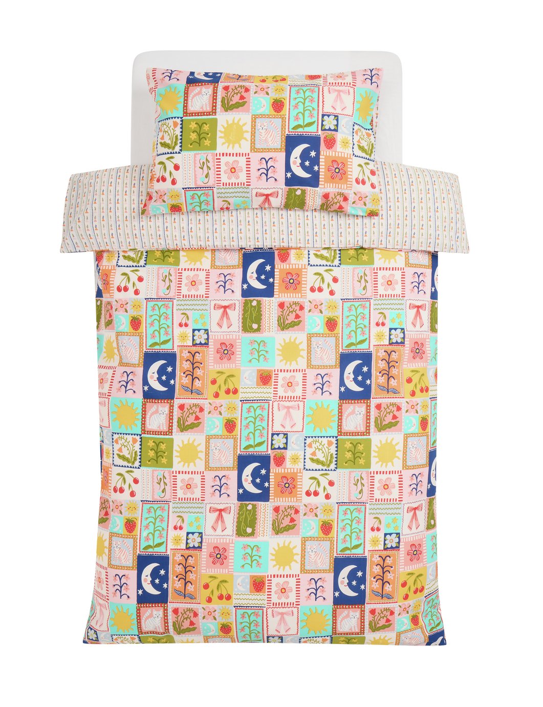 Argos Home Celestial Floral Cream Kids Bedding Set - Single