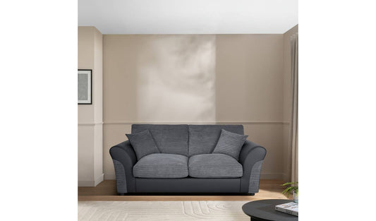 Argos Home Harry Fabric 2 Seater Sofa Bed - Charcoal