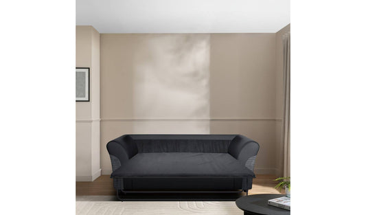 Argos Home Harry Fabric 2 Seater Sofa Bed - Charcoal