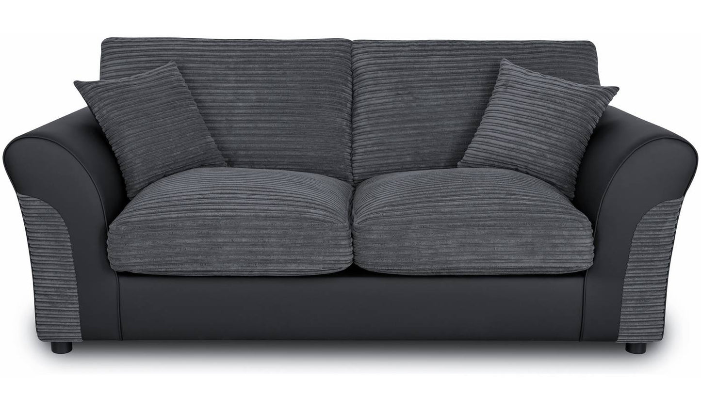 Argos Home Harry Fabric 2 Seater Sofa Bed - Charcoal