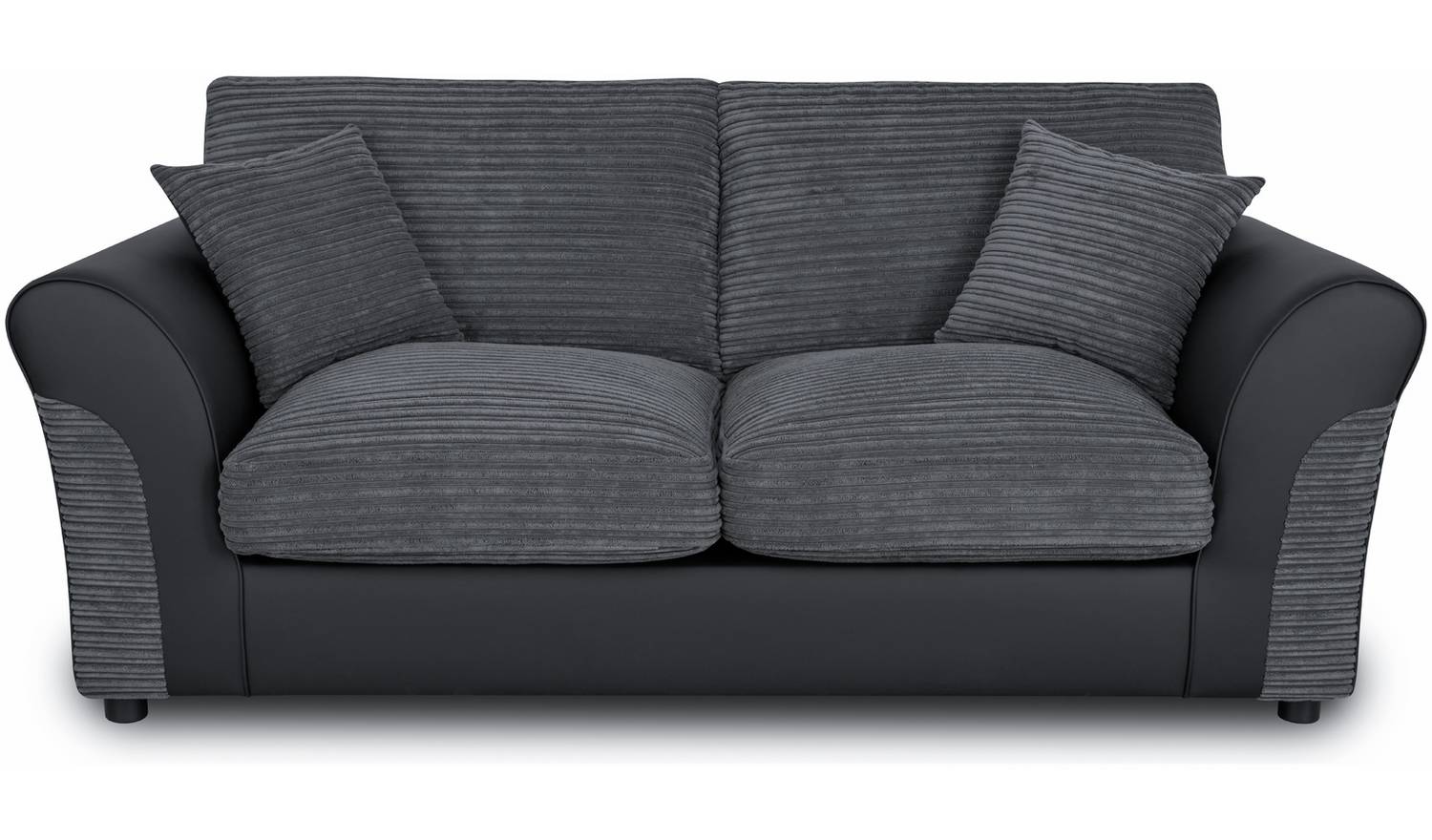 Argos Home Harry Fabric 2 Seater Sofa Bed - Charcoal