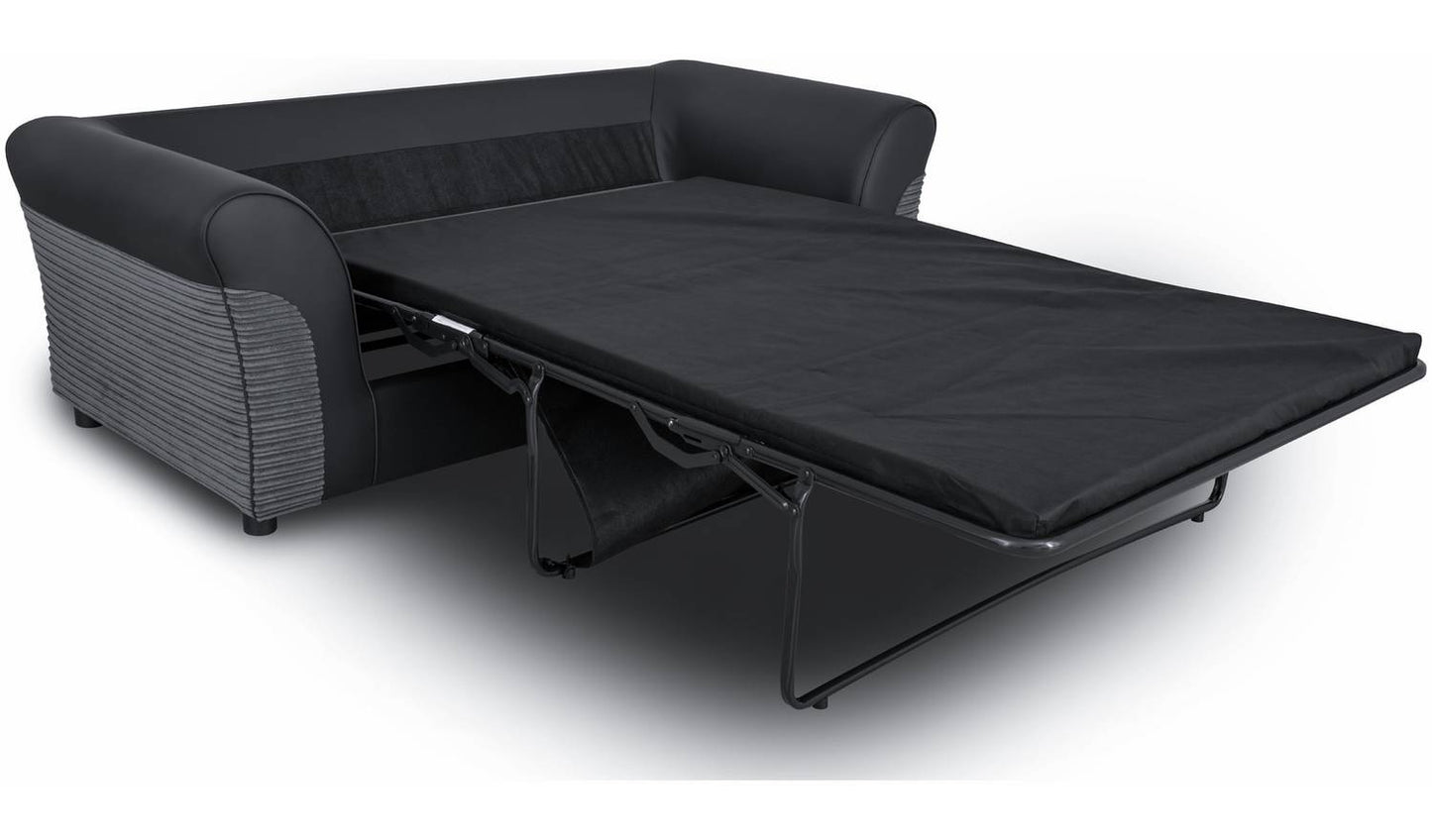 Argos Home Harry Fabric 2 Seater Sofa Bed - Charcoal