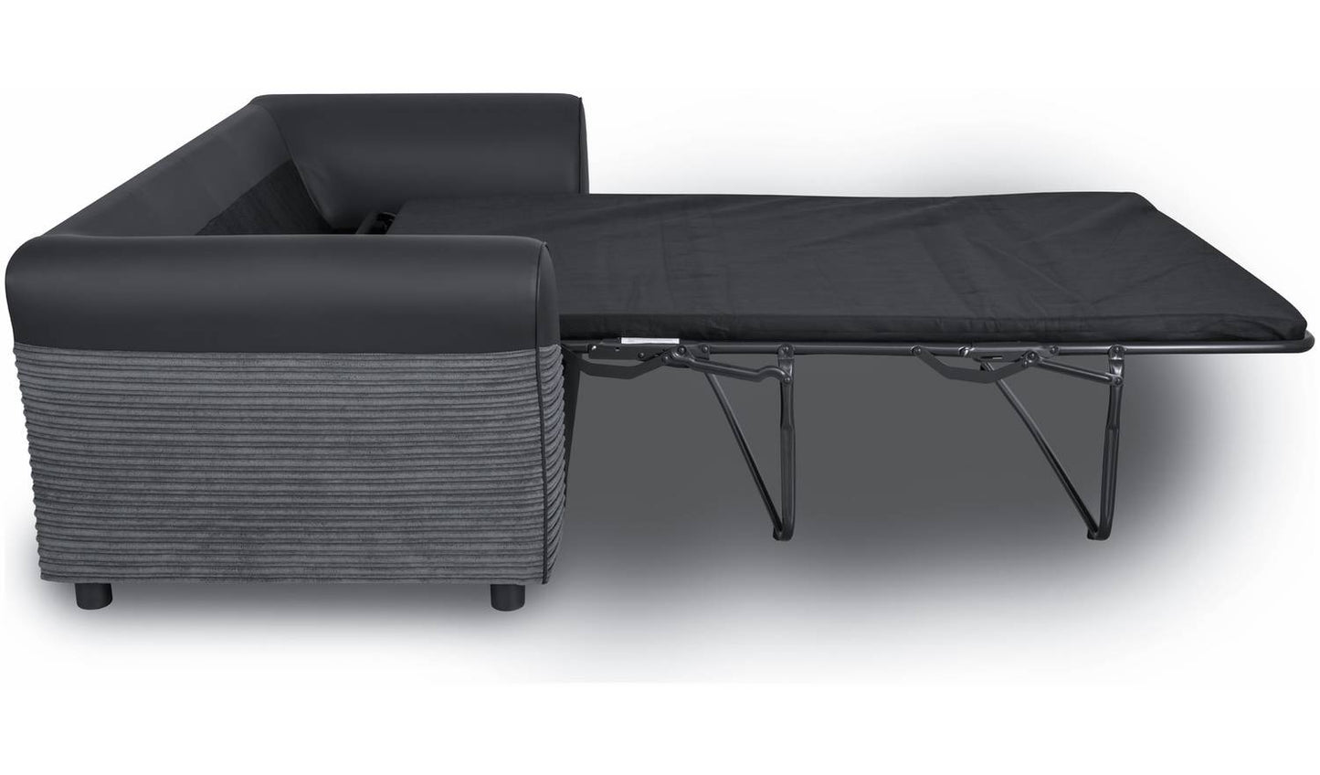 Argos Home Harry Fabric 2 Seater Sofa Bed - Charcoal