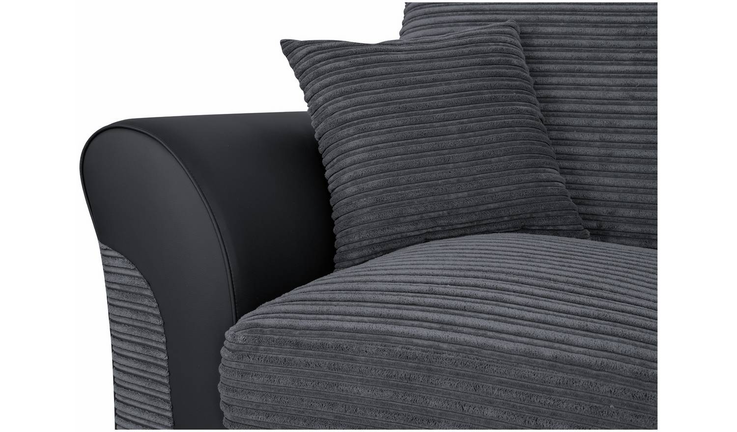 Argos Home Harry Fabric 2 Seater Sofa Bed - Charcoal