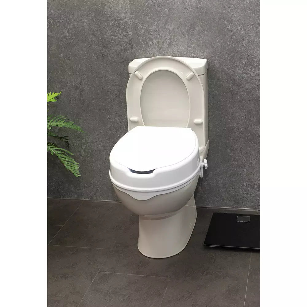 Aidapt 4 Inches Raised Toilet Seat with Lid