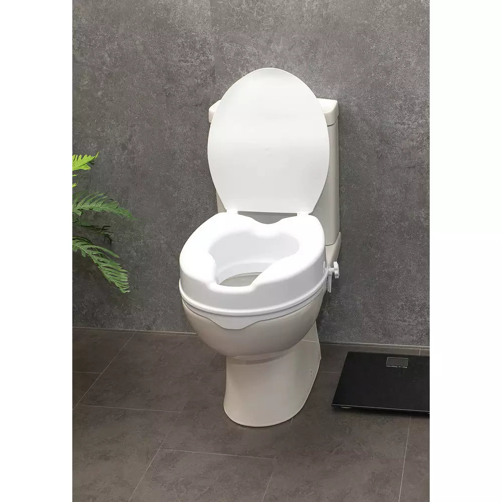 Aidapt 4 Inches Raised Toilet Seat with Lid