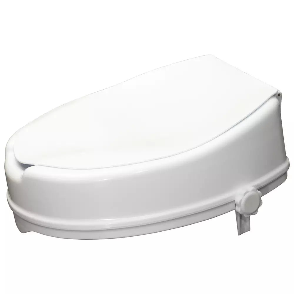Aidapt 4 Inches Raised Toilet Seat with Lid