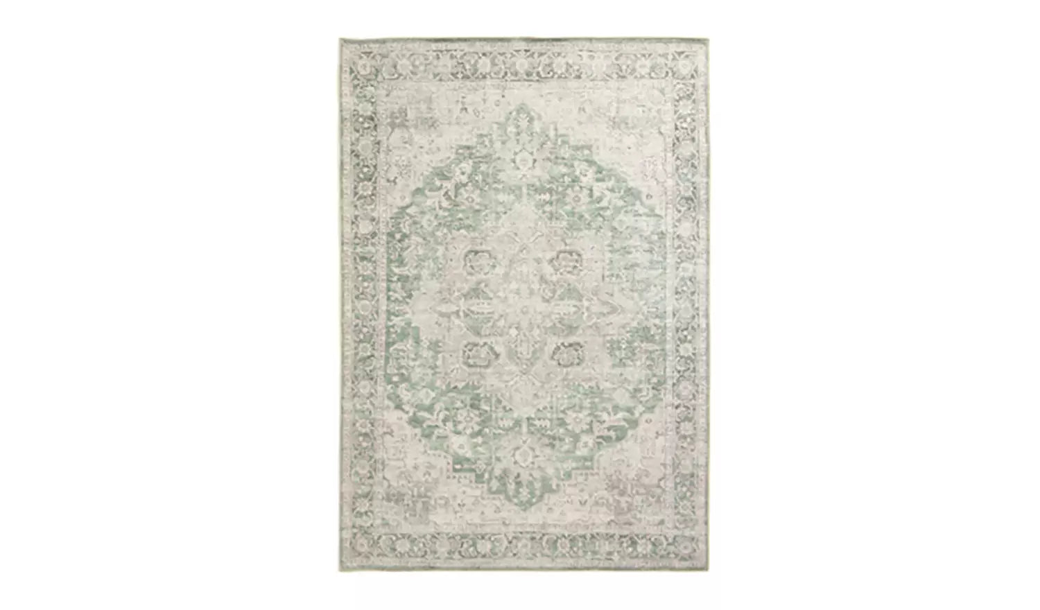 Habitat Vintage Effect Green Flatweave Runner - 80x150cm