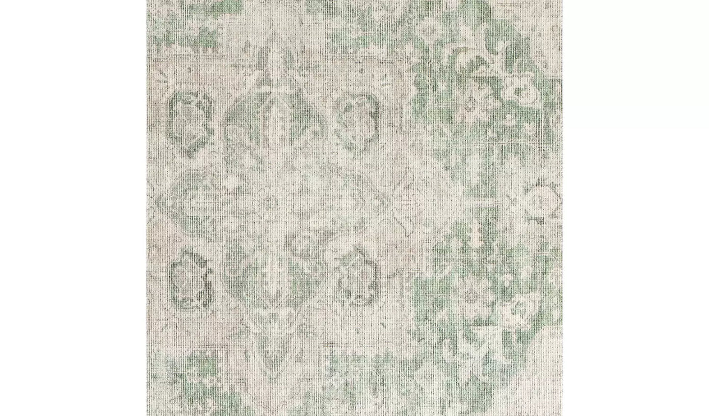 Habitat Vintage Effect Green Flatweave Runner - 80x150cm