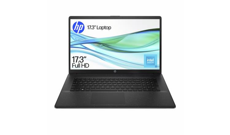 HP 17-cn3008na 17.3in N100 4GB 128GB Laptop - Black