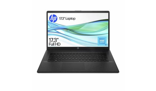HP 17-cn3008na 17.3in N100 4GB 128GB Laptop - Black