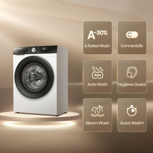 Hisense WD3S9043BW3 9/6KG 1400 Spin Washer Dryer - White
