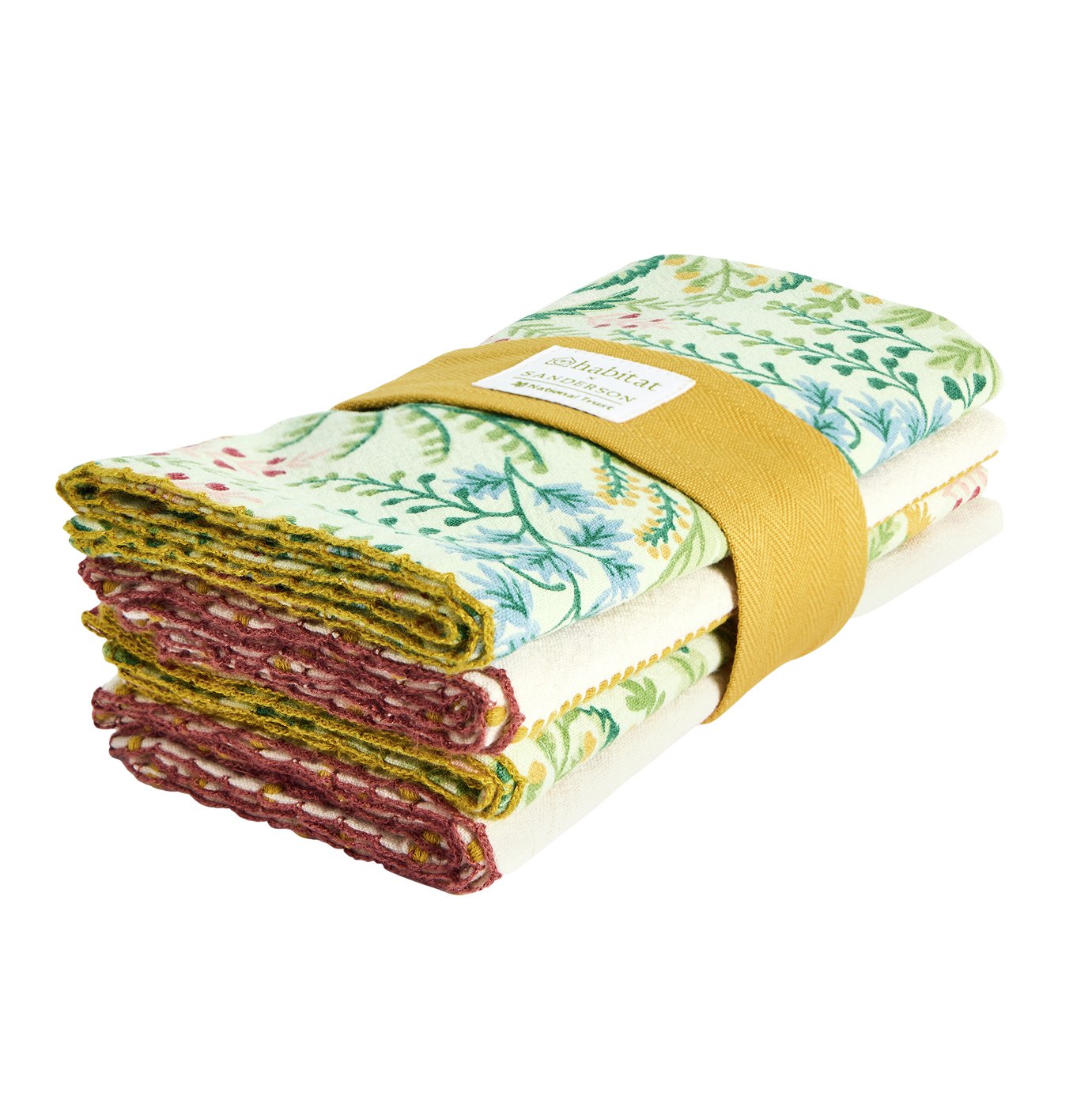 Habitat x Sanderson & National Trust Pack of 4 Napkins