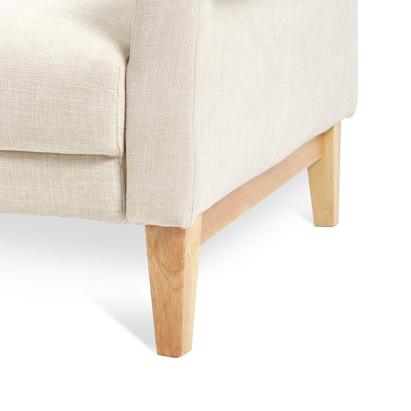 Argos Home Douglas Fabric 3 Seater Clic Clac Sofa Bed- Stone
