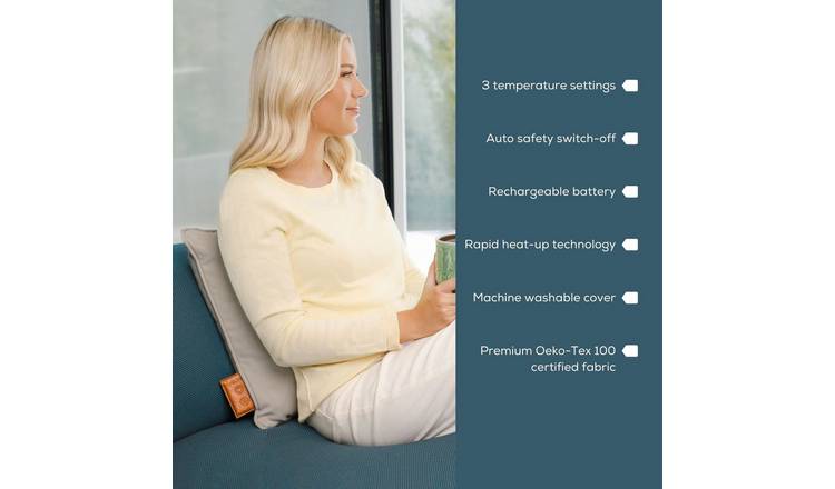 Beurer Heated Cushion - Taupe