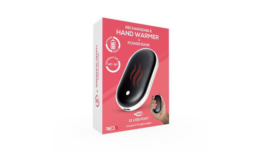 Menkind Rechargeable Hand Warmer Plus Power Bank