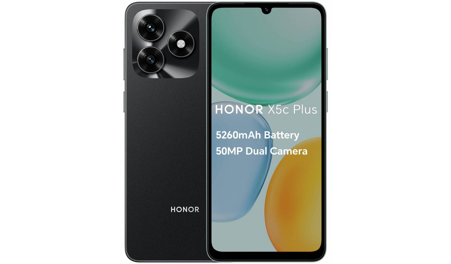 SIM Free HONOR X5c Plus 64GB AI Mobile Phone Midnight Black